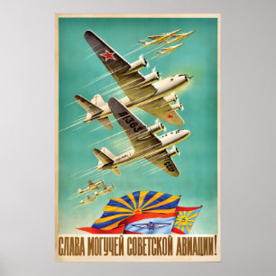 Propagandaposter Ruhm der mächtigen Sowjetunion Poster