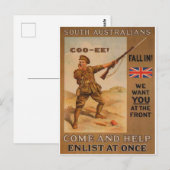 Propagandatelie des Weltkrieges Postkarte (Vorne/Hinten)