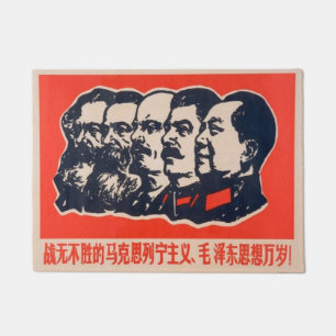 Propagandavorsitzender der Kommunisten Mao Stalin Fußmatte