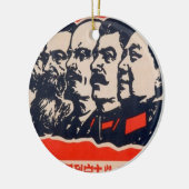 Propagandavorsitzender der Kommunisten Mao Stalin Keramik Ornament (Links)