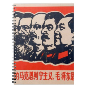 Propagandavorsitzender der Kommunisten Mao Stalin Notizblock