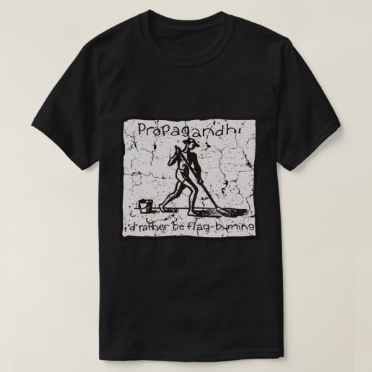 Propagandhi Flag Burning Essential T - Shirt (Design vorne)