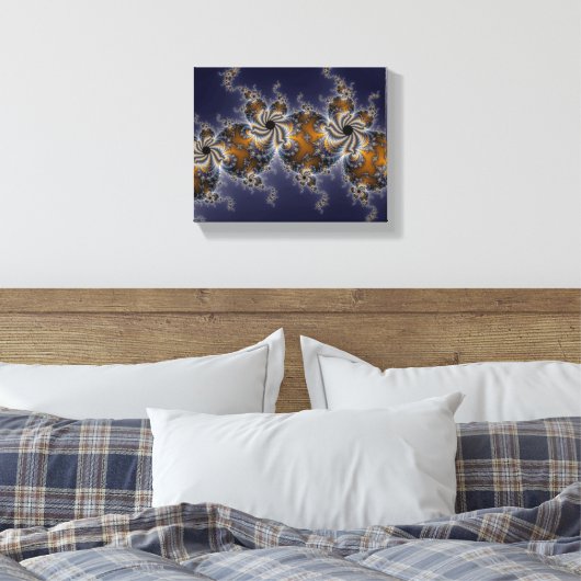 Propelleflora - wirbelloses Fraktal Leinwanddruck (Insitu (Schlafzimmer))