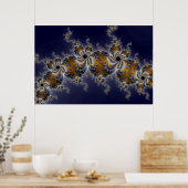 Propelleflora - wirbelloses Fraktal Poster (Küche)