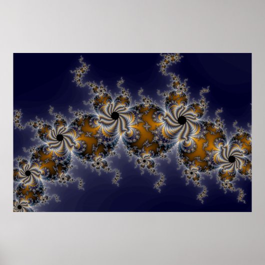 Propelleflora - wirbelloses Fraktal Poster (Vorne)