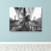 Propeller der Titanic Leinwanddruck (Insitu (Holzboden))
