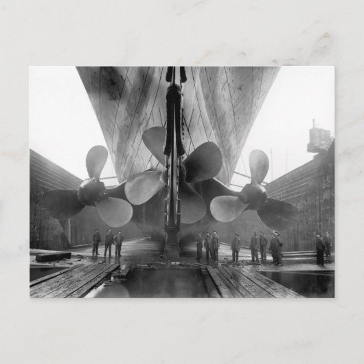 Propeller der Titanic Postkarte (Vorderseite)
