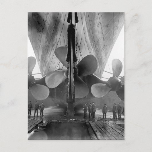 Propeller der Titanic Postkarte (Vorderseite)