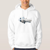 Propeller-Flugzeug Hoodie (Vorderseite)