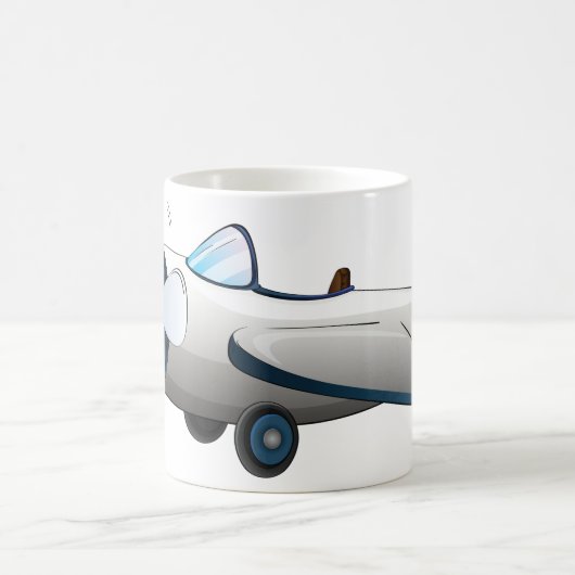 Propeller-Flugzeug Kaffeetasse (Mittel)
