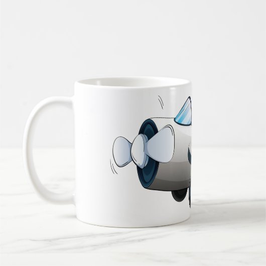 Propeller-Flugzeug Kaffeetasse (Links)