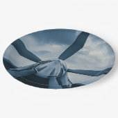 Propeller frei! pappteller (Schrägansicht)