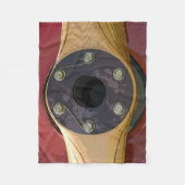 Propeller für Rot-Flugzeug Fleecedecke (Vorderseite)