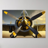 Propeller für Spitfire-Flugzeuge Poster (Vorne)