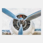 Propeller für Vintage Luftfahrzeuge Geschenkpapier Set (Vorderseite 2)