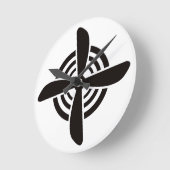 Propeller Runde Wanduhr (Winkel)