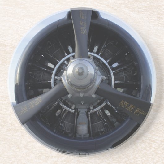 Propeller Sandstein Untersetzer (Vorne)