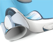 Propellerflugzeug Geschenkpapier (Rolleneckpunkt)