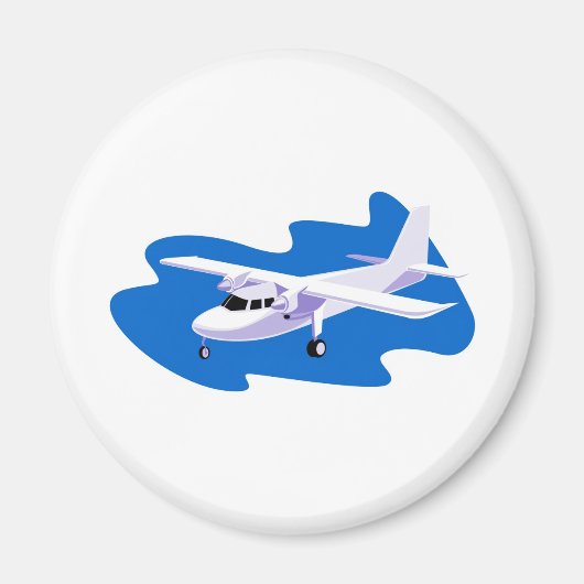 Propellerflugzeug mit Flugzeug Magnet (Vorne)