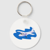 Propellerflugzeug mit Flugzeug Schlüsselanhänger (Vorderseite)