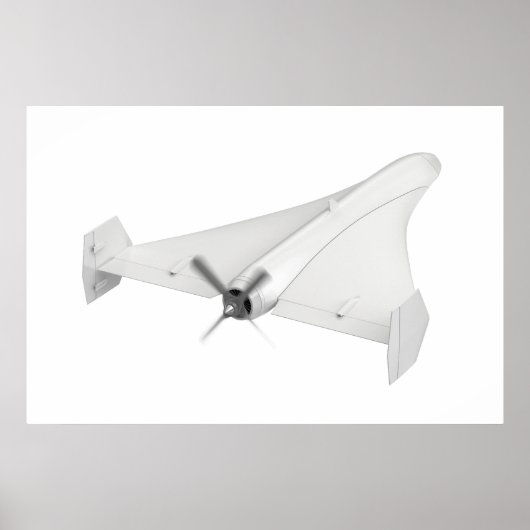Propellergestütztes militärisches UAV Poster (Vorne)