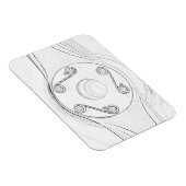 Propellermagazin für Schwarz und Weiß Magnet (Rechte Seite)