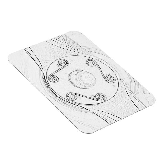 Propellermagazin für Schwarz und Weiß Magnet (Rechte Seite)