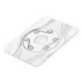 Propellermagazin für Schwarz und Weiß Magnet (Linke Seite)