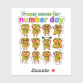 Proper Maths for Number Day Cute Sticker (Blatt)