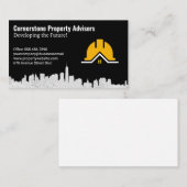 Property Development | City Skyline | Construction Visitenkarte (Vorne/Hinten)