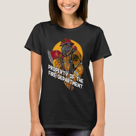 Property Fire Department Firefighter Professional  T-Shirt (Vorderseite)