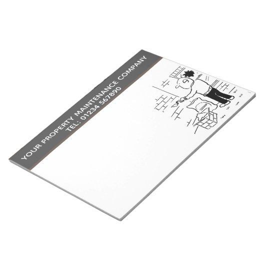 Property Maintenance Services to Personalise Notizblock (angewinkelt)