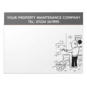 Property Maintenance Services to Personalise Notizblock (Vorderseite)