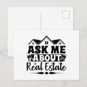 Property Marketing Real Anwesen Postkarte (Vorne/Hinten)