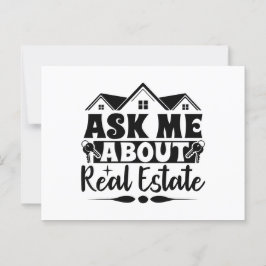 Property Marketing Real Anwesen Postkarte