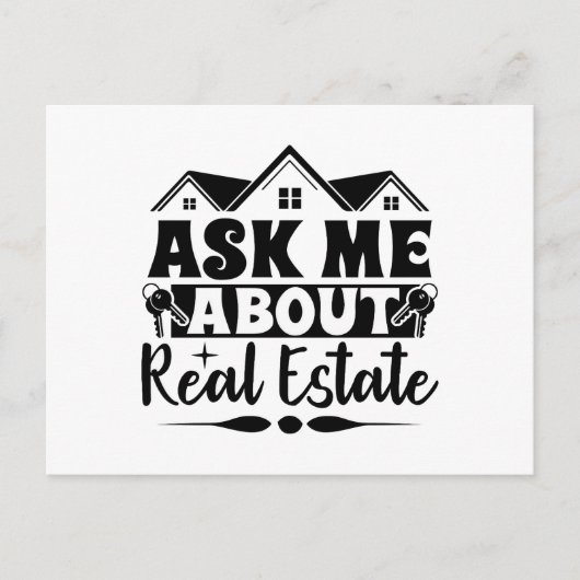 Property Marketing Real Anwesen Postkarte (Vorderseite)