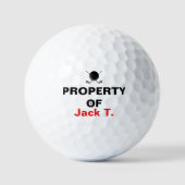 Property Of Golf Dad Fathers Day Design Golfball (Vorderseite)