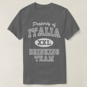 Property Of Italia Drinking Team Italy Italian T-Shirt (Design vorne)