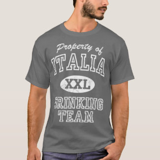 Property Of Italia Drinking Team Italy Italian T-Shirt