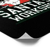 Property Of Santa's Workshop Funny Christmas Poster (Ecke)