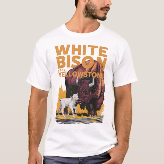 PROPHECKKALF VON WHITE BABY BISON AUS YELLOWSTONE  T-Shirt (Vorderseite)