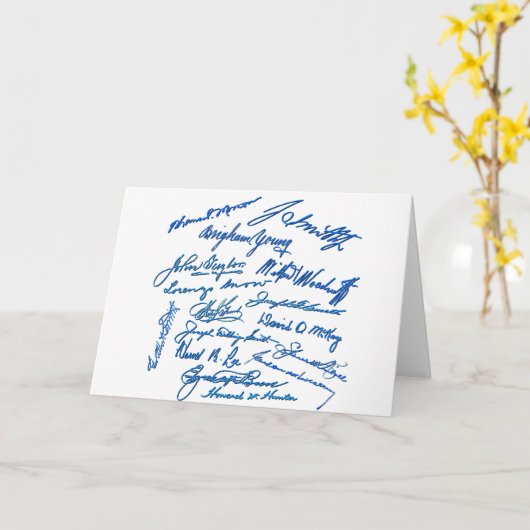 Prophet-Autogramme Karte (Gelbe Blume)