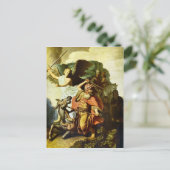 Prophet Balaam and the Donkey by Rembrandt Postkarte (Stehend Vorderseite)