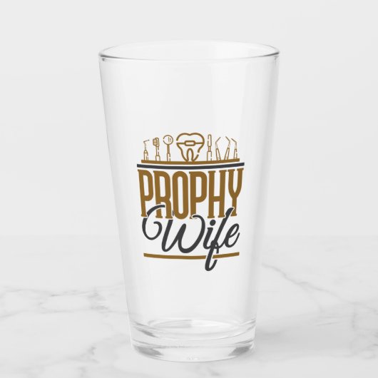 Prophet Ehefrau Zahnhygiene Hygiene RDH Glas (Vorderseite)