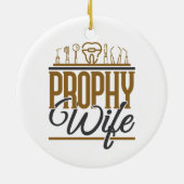 Prophet Ehefrau Zahnhygiene Hygiene RDH Keramik Ornament (Hinten)