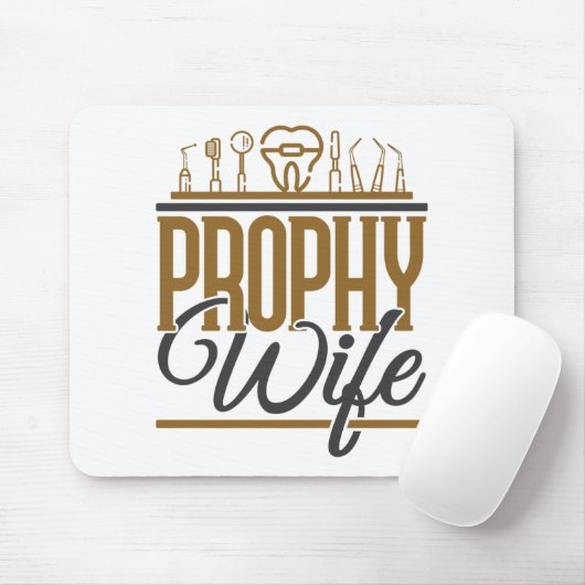 Prophet Ehefrau Zahnhygiene Hygiene RDH Mousepad (Mit Mouse)