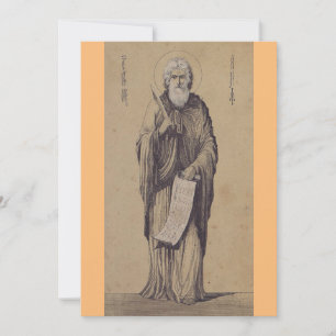 Prophet Elija Vater der Karmeliten Dankeskarte