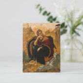 Prophet Elijah Orthodox Christliches Symbol Postkarte (Stehend Vorderseite)