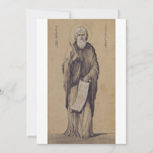 Prophet Elijah Vater der Karmeliten Einladung