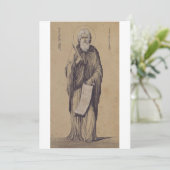 Prophet Elijah Vater der Karmeliten Einladung (Stehend Vorderseite)